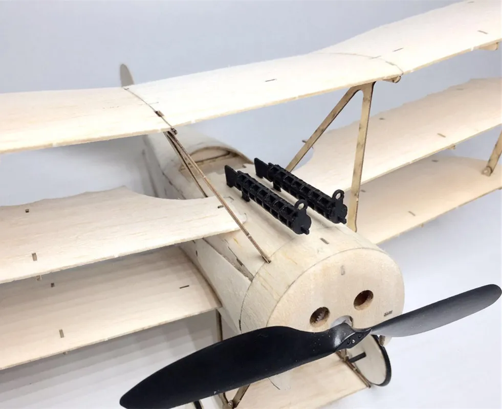MininimumRC самолет лазерная резка самолетик из пробкового дерева комплект Fokker DR.1