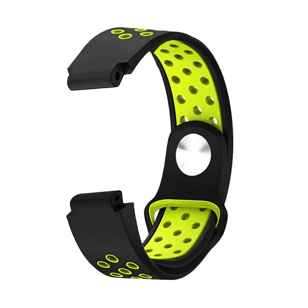 Сменный силиконовый ремешок для наручных часов Garmin Forerunner 230 235 220 620 630 735 умные часы умные аксессуары - Цвет: Black green
