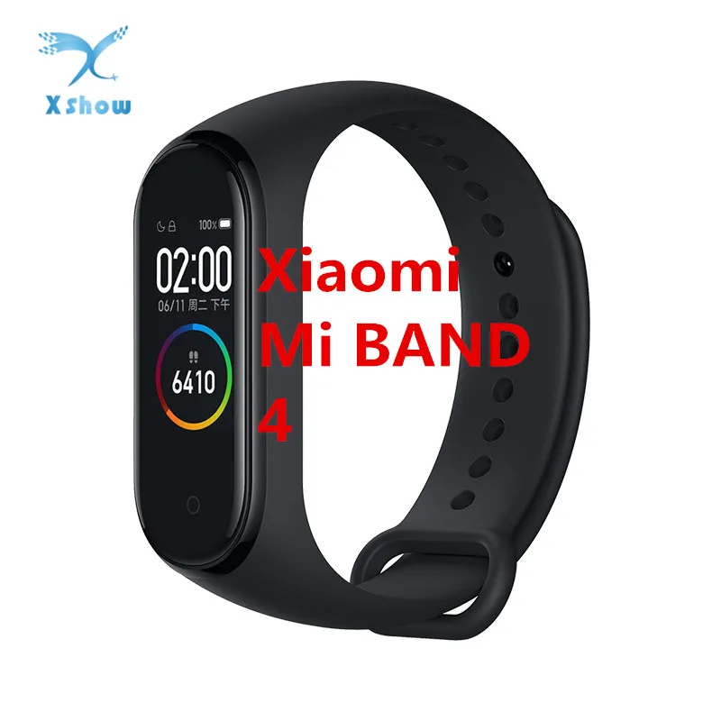 Xiaomi mi-браслет 4 смарт-браслет AMOLED экран mi Band 4 смарт-Браслет фитнес-браслет Bluetooth спортивный водонепроницаемый смарт-браслет