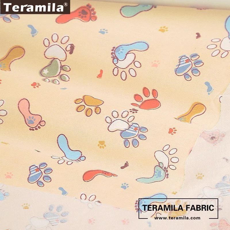 Teramila 100% хлопчатобумажная ткань Telas мягкий толстый плотный материал для квилтинга