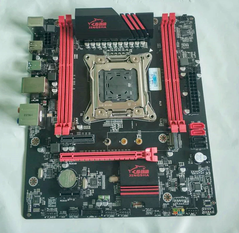 Jinsha X79 материнская плата LGA2011 USB3.0 SATA3 PCI-E NVME M.2 SSD Поддержка регистрации и ecc памяти и процессор Xeon E5