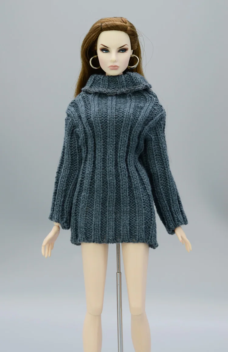 only doll clothes M Костюм для Барби, кукла pullip, аксессуары, принцесса, повседневный костюм, топ, пальто для куклы Барби, одежда, свитер, белый, черный, желтый 1/6 - Цвет: only doll clothes M