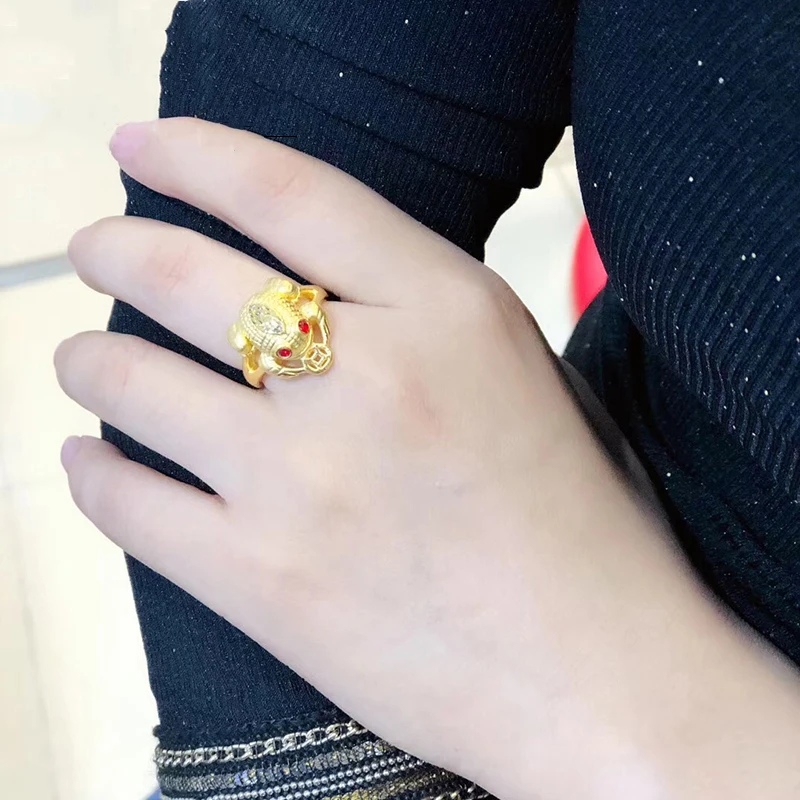 JYX 24K чистое золото кольцо Настоящее AU 999 твердые золотые кольца элегантные