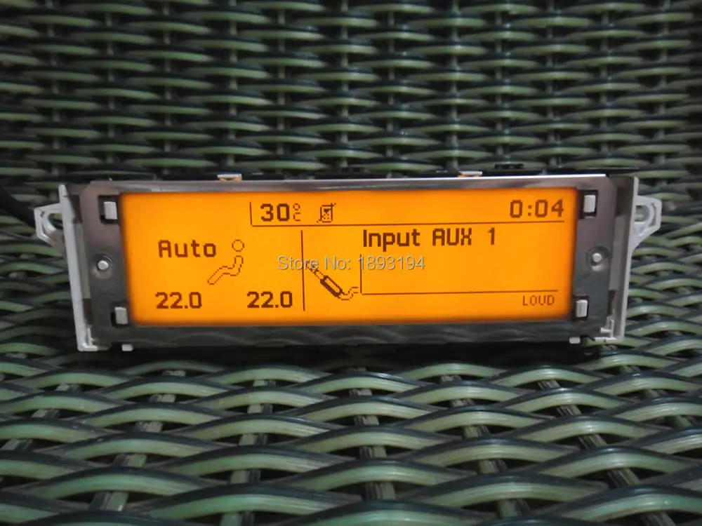 Оригинальный (желтый) экран с поддержкой USB Dual zone air и Bluetooth дисплей для Peugeot 307 407 408