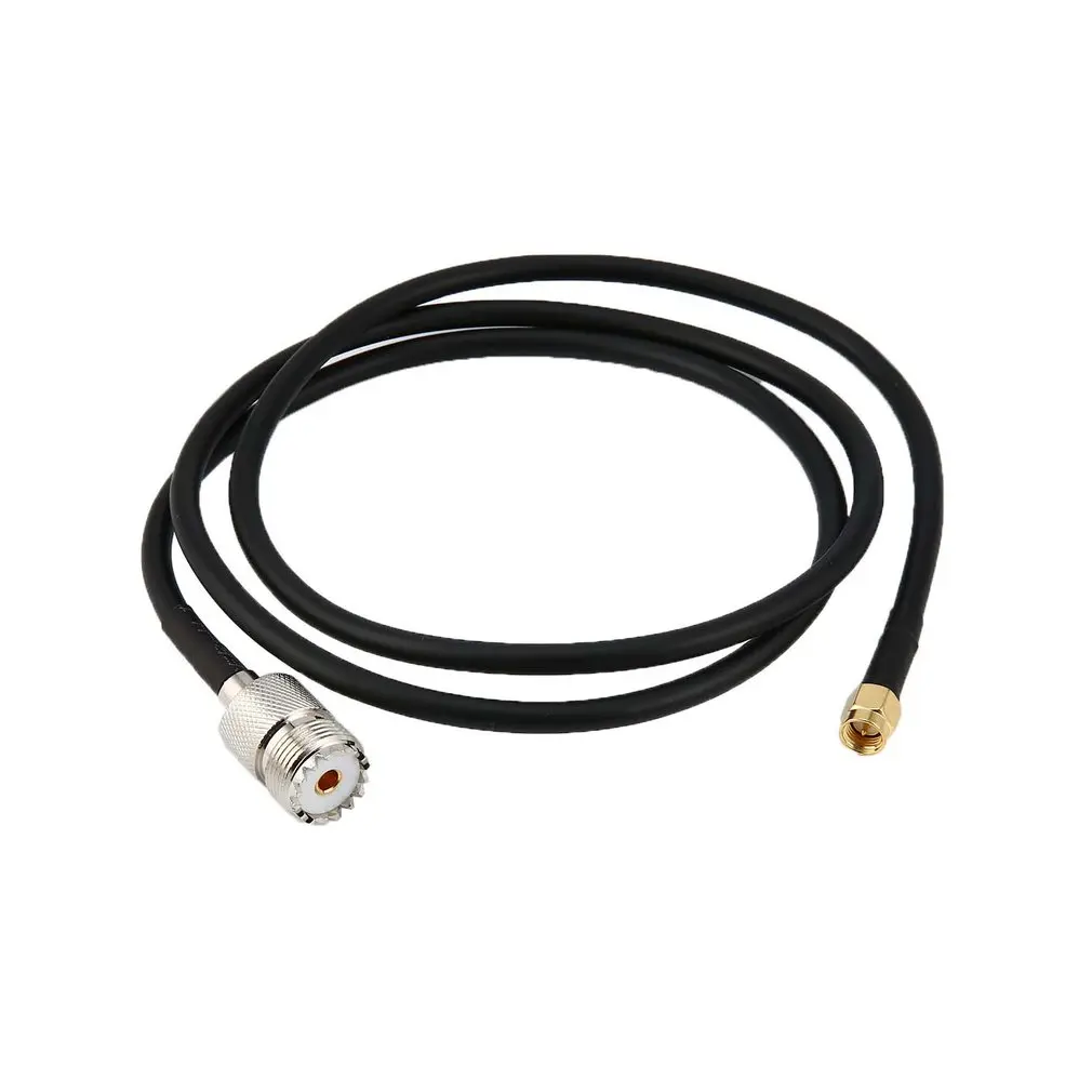 Sma Мужской Pl259 к Uhf Женский SO239 удлинитель разъемы 1 метр Черный для Yaesu значок Kenwood радио