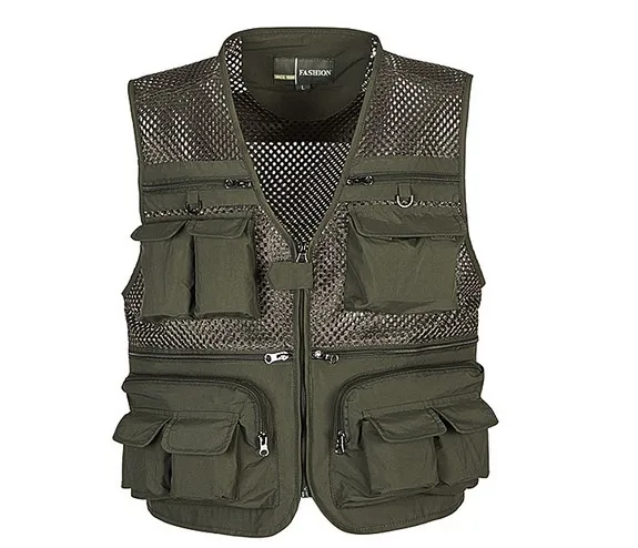 Новое поступление 2017 жилет с несколькими карманами для мужчин Профессиональная