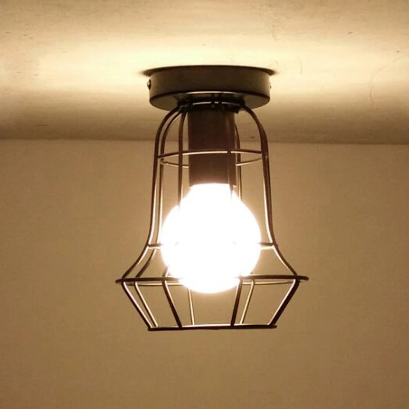 Современная железная краска LED подвесной светильник Лофт потолочные лампы Ретро