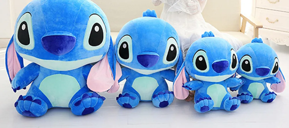 Низкая цена 55 см Kawaii животные Стич плюшевые куклы игрушки Аниме куклы 55 см милые плюшевые игрушки для детей подарок на день рождения
