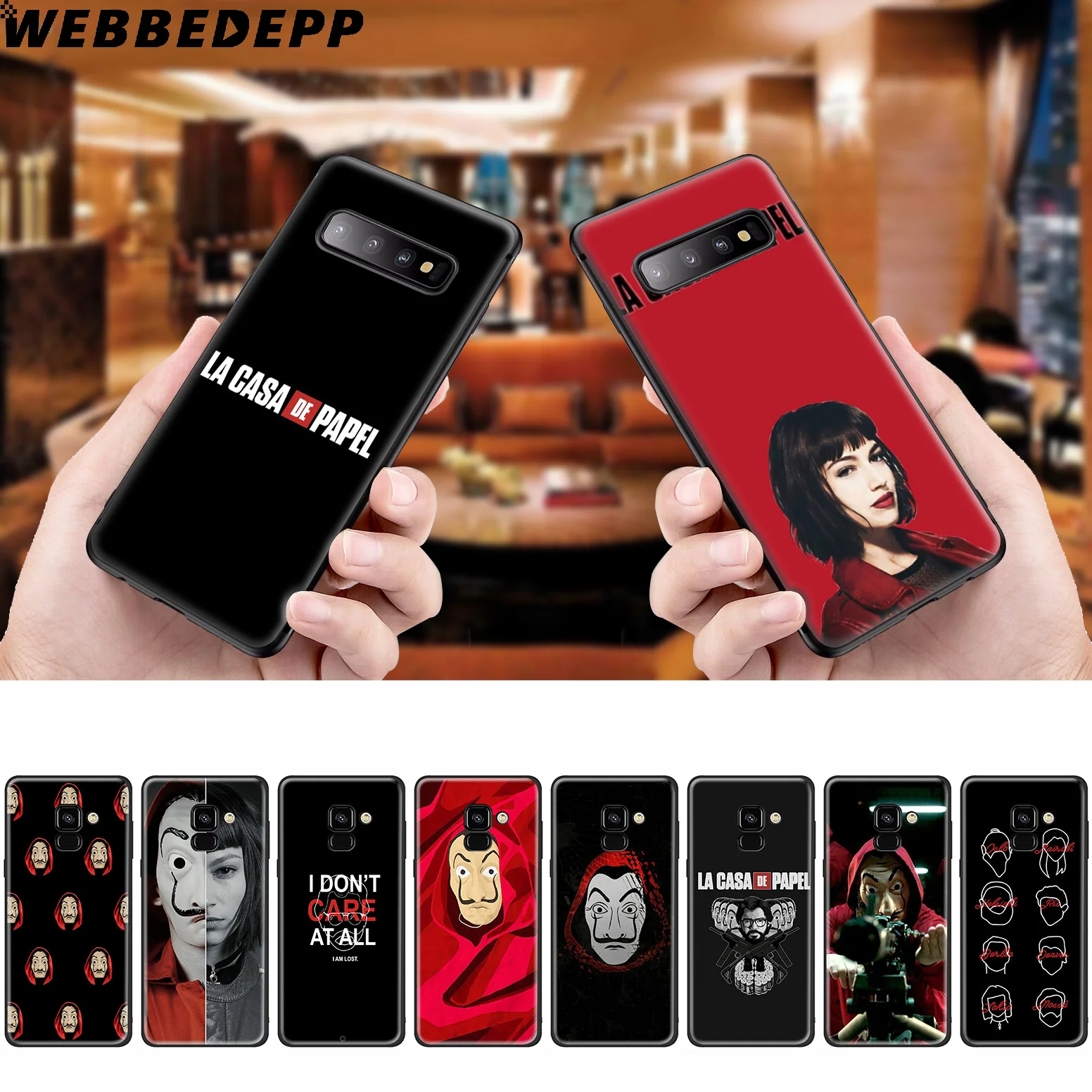 WEBBEDEPP деньги Heist La Casa De Papel силиконовый чехол для Samsung Galaxy A3 A5 A6 A7 A8 A9 A10 A20 A30 A40 A50 A70 M10