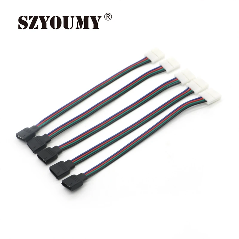 SZYOUMY 15 см 4 контактный разъем провода кабеля для светодиодной ленты 5050 5630 5730 RGB