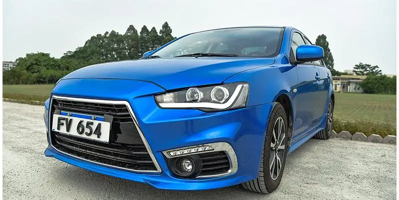 VLAND светодиодный Автомобильная фара в сборе для Lancer EX/EVO 2008 2009 2010 2012 с биксеноновым объективом+ глаза ангела+ подключи и играй