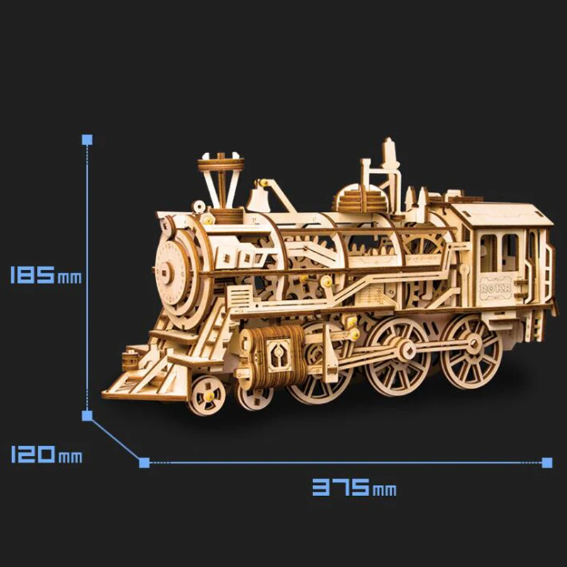 DIY 3D лазерная резка деревянная механическая модель строительные наборы действие