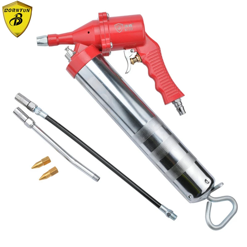Borntun Pneumatic Air Grease Gun Power Butter Lubricant Tool Oil Injecting Lubricating Machine