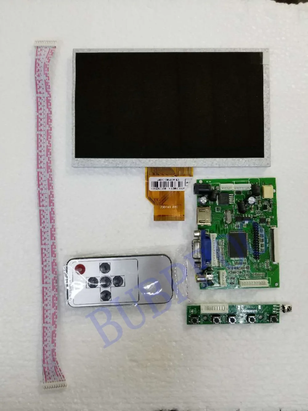 

7.0" inch Raspberry Pi LCD Display Screen TFT LCD Monitor AT070TN90 + Kit HDMI VGA Input Driver Board Free Shipping