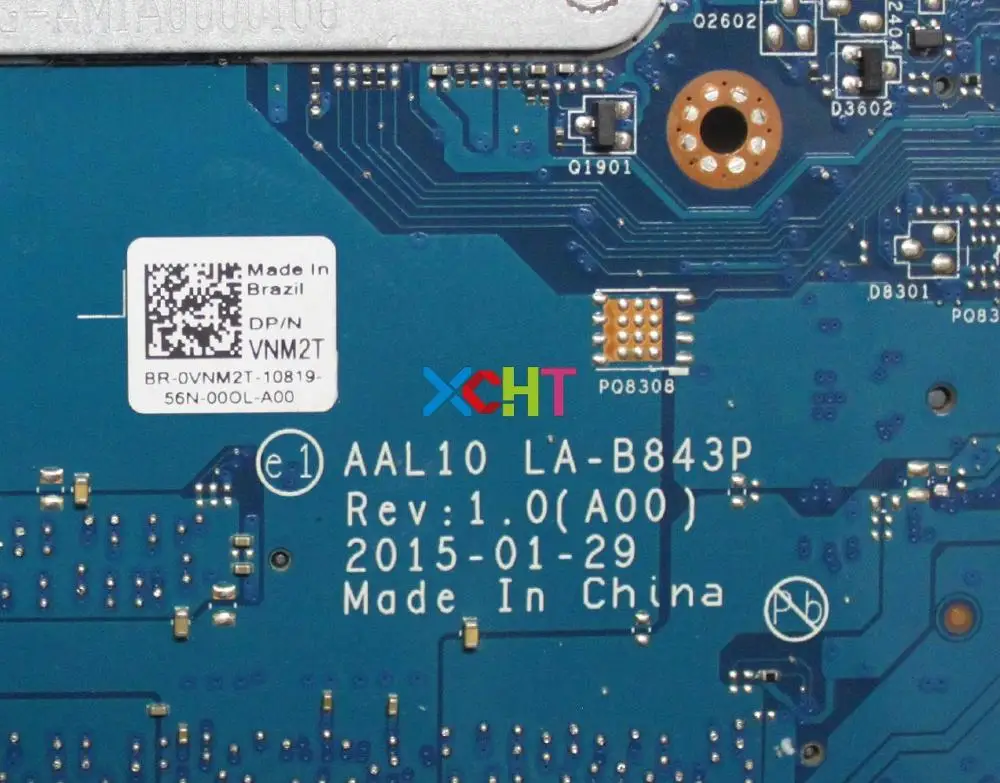 Для Dell Inspiron 5458 5558 5758 CN 0VNM2T VNM2T w i3 4005U Процессор AAL10 LA B843P Материнская плата ноутбука