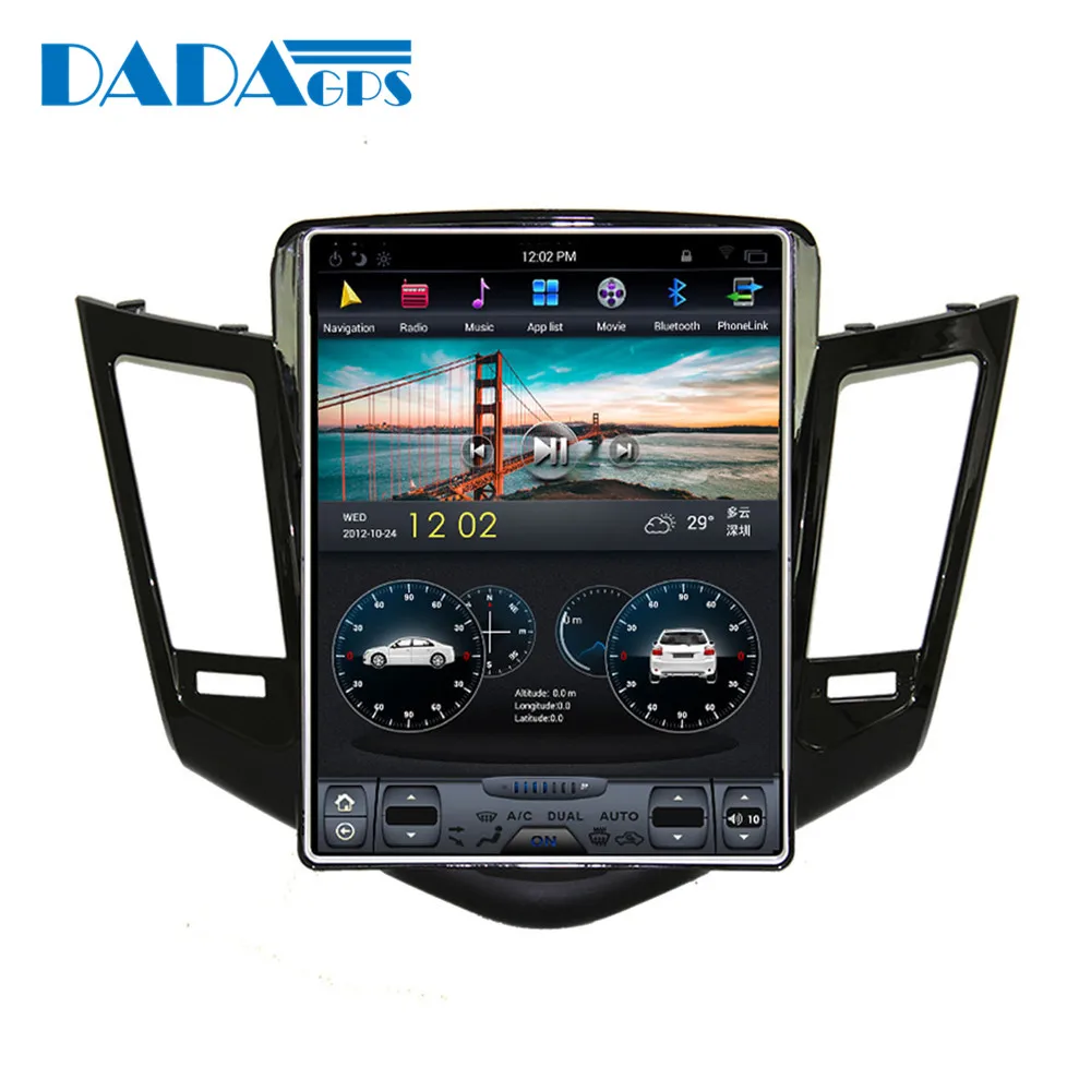 10," Tesla стиль Android 7,1 Автомобильный мультимедийный радио плеер для CHEVROLET CRUZE 2009-2013 gps Карта Навигация Авто без dvd wifi