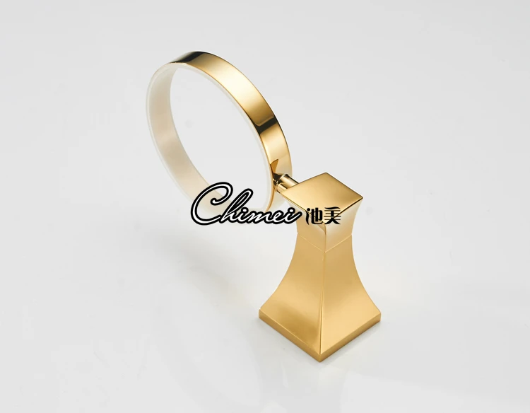 Роскошный Золотой набор аксессуаров для ванной комнаты, держатель для унитаза, полированное Золотое кольцо для полотенец, набор оборудования для ванной, настенные аксессуары для ванной комнаты