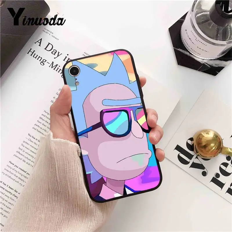 Силиконовый чехол Yinuoda Rick Morty для iPhone 8 7 6 6S 6Plus X XS MAX 5 5S SE XR 10 11 pro max|Чехлы-накладки| |