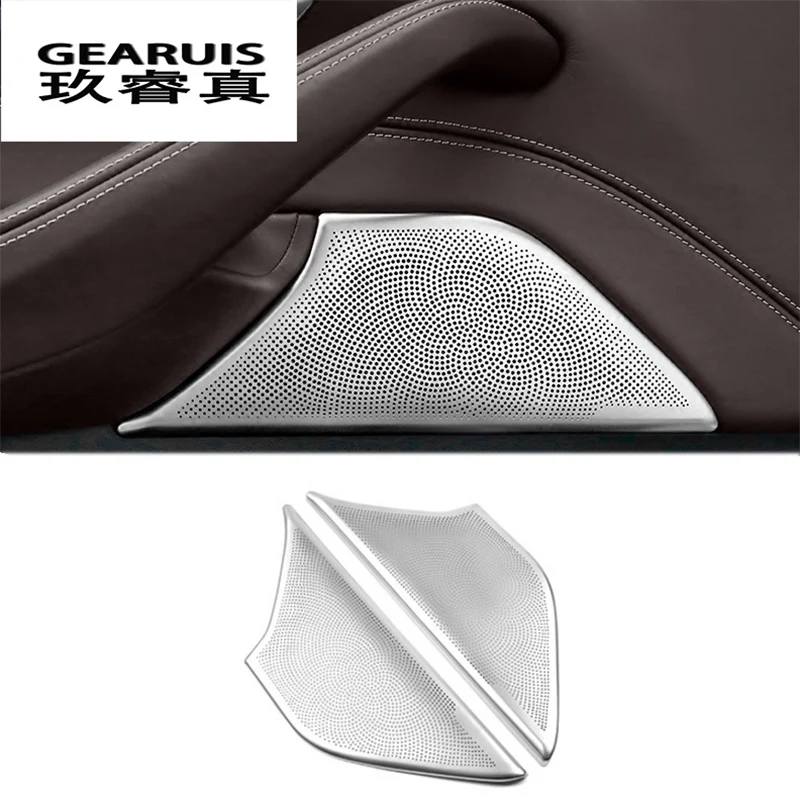 Автостайлинг декоративные наклейки на дверь стерео динамик авто твитер обрезные