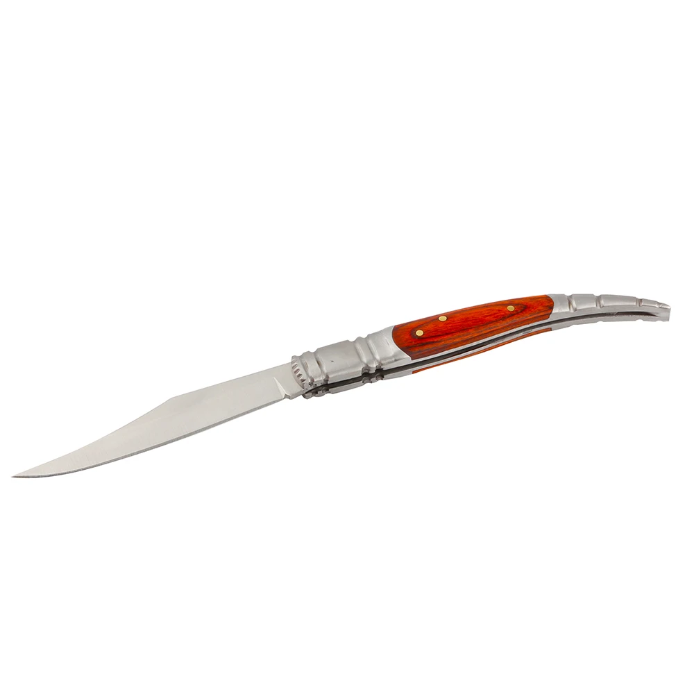 1 шт. складной нож для выживания на открытом воздухе с деревянной ручкой