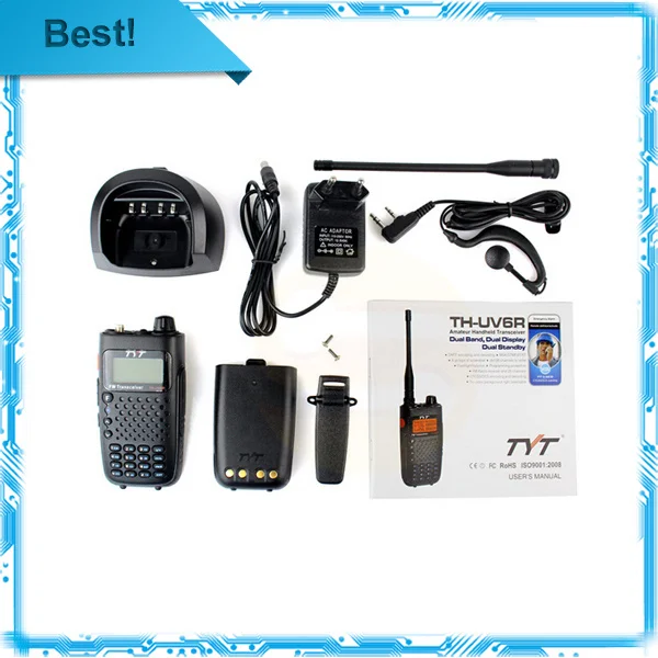 Двухканальные рации TYT TH-UV6R 5 Вт 256CH VHF + UHF 8 группа скремблер Dual Band двойной дисплей