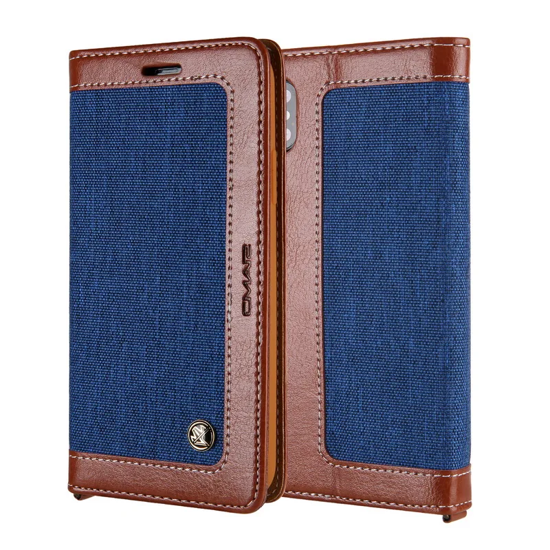 Blue Роскошный тонкий Чехол-книжка из искусственной кожи для iPhone XS Max XR, держатель для карт, полное покрытие, чехол для iPhone X 7 8 6 6S Plus, чехол-книжка - Цвет: Blue