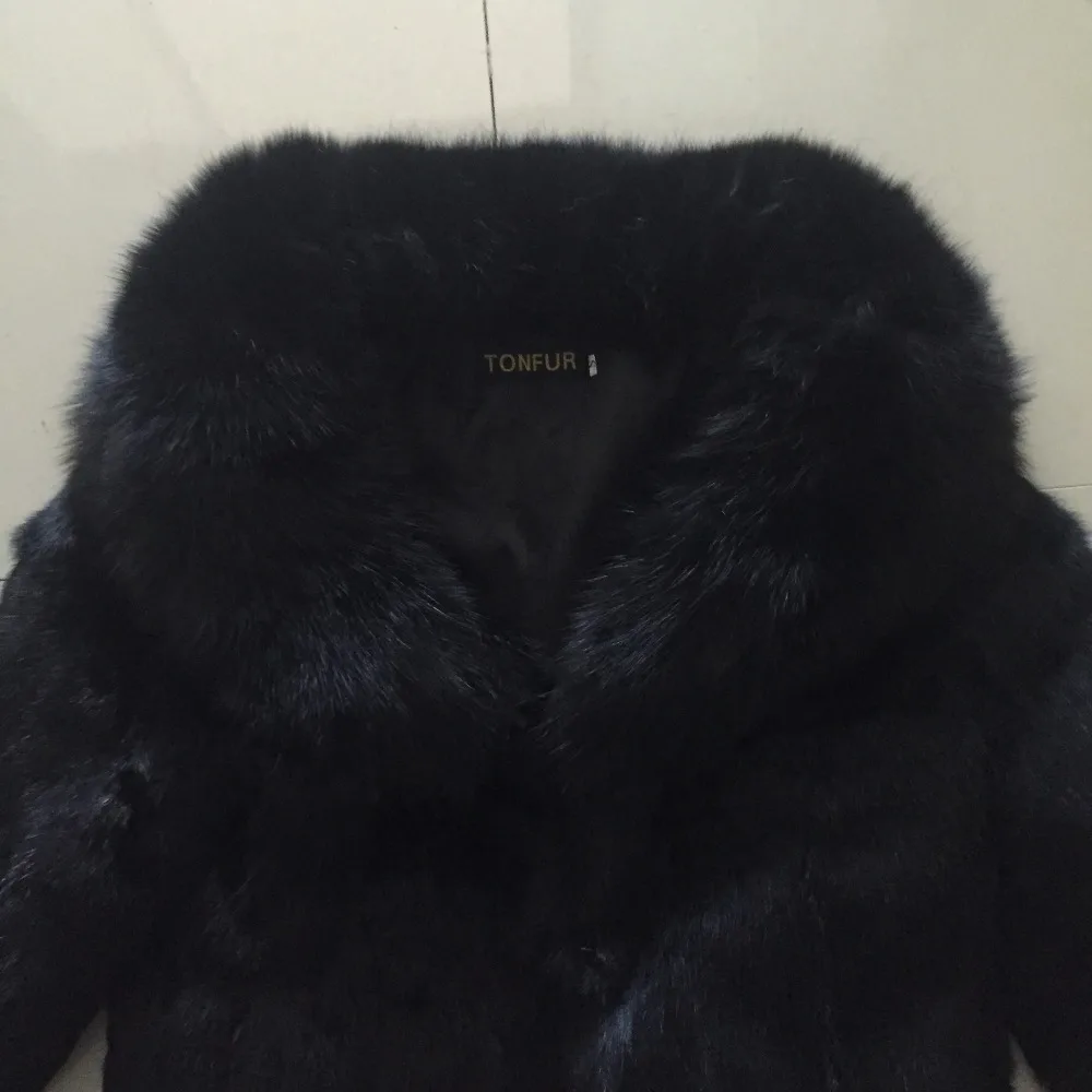 Женский модный роскошный большой воротник из натурального Лисьего меха