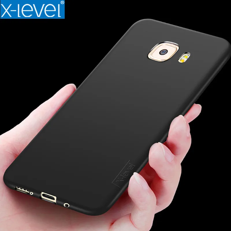 Чехол для Samsung C9 Pro серия X-Level Guardian мягкий матовый Силиконовый из ТПУ чехлы