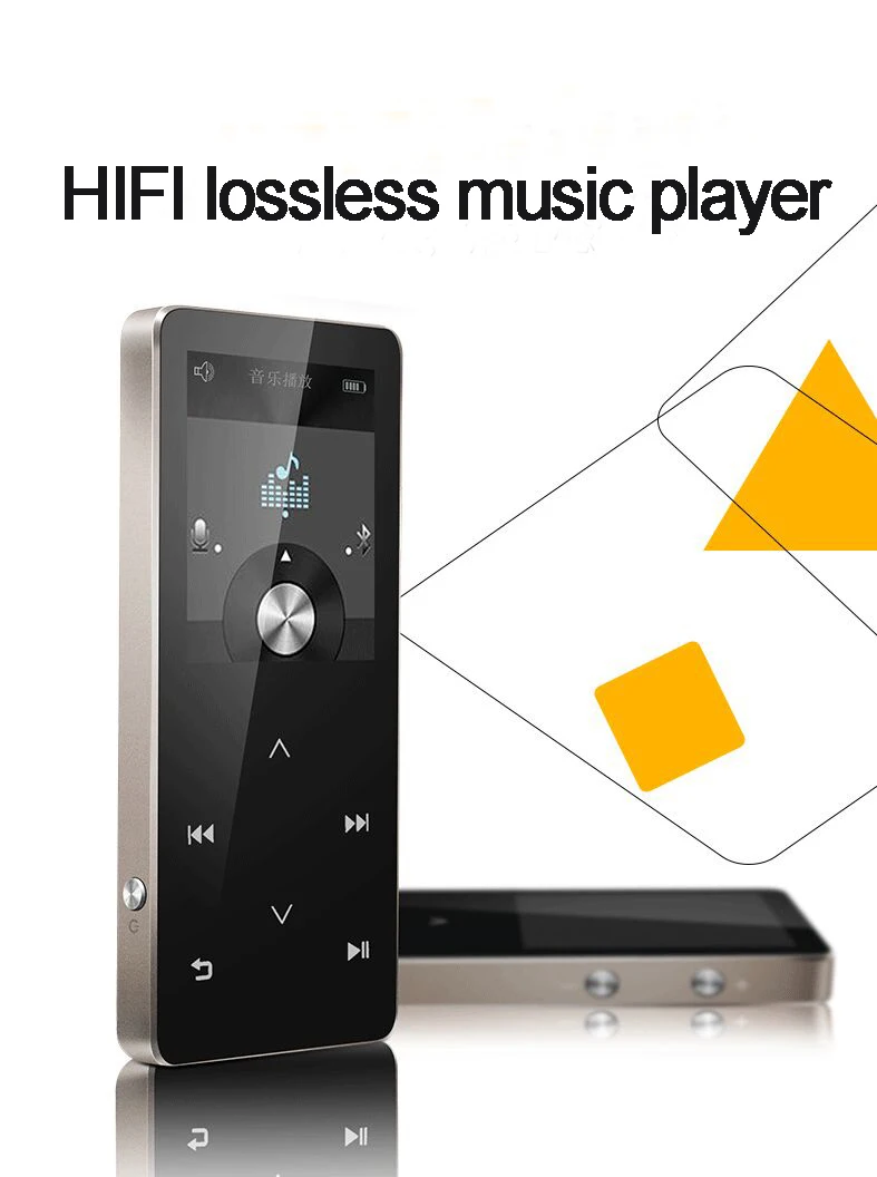 MP3 плеер с bluetooth с сенсорным экраном hi fi fm радио мини USB mp3 Спорт MP 3 HiFi музыкальный плеер портативный металлический walkman