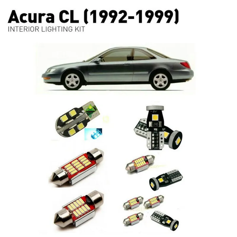 

Led interior lights For Acura CL 1992-1999 11pc Led Lights For Cars lighting kit automotive bulbs Canbus