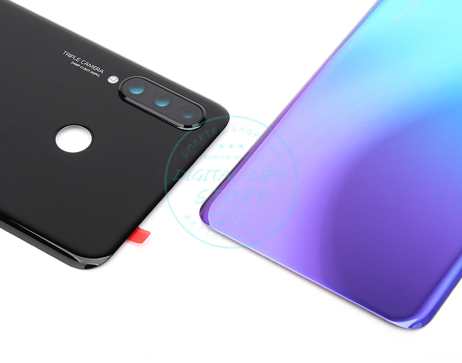Для huawei Nova 4e/P30 Lite оригинальная Задняя крышка батареи+ камера Стекло Объектив батарейный корпус двери P30Lite запасные части