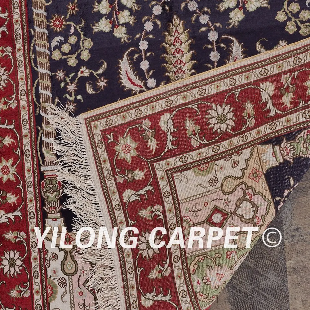 YILONG 3 'x 5' ручной работы сине-красный ковер для гостиной изысканный Прочный