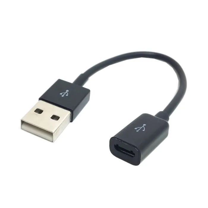 Черный USB 2 0 папа к Micro B Тип 5pin разъем удлинитель 10 см | Компьютеры и офис