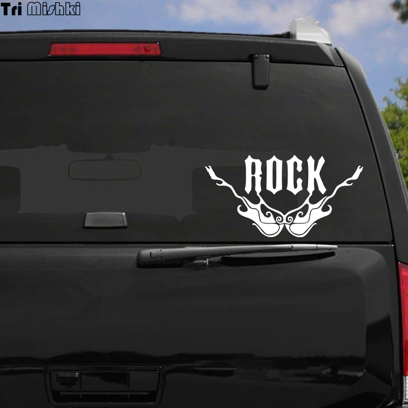 Tri miski HZX664 #12x23 см музыка рок и гитары Автомобильная наклейка на лобовое стекло