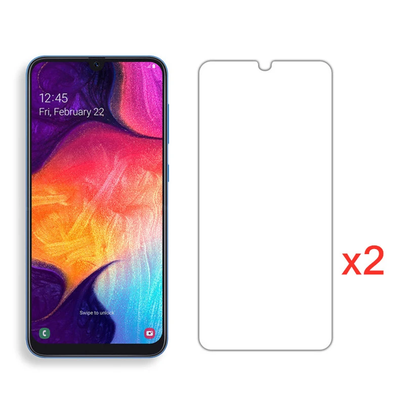 2 шт./лот 9H Защита HD прозрачное закаленное стекло для samsung Galaxy A10 A20 A30 A40 A50 A70 A90