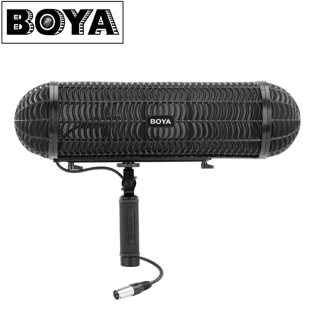 BOYA BY WS1000 лобовое стекло и подвеска Системы с XLR мужчина женщина Вход s & 3 Shockmount для
