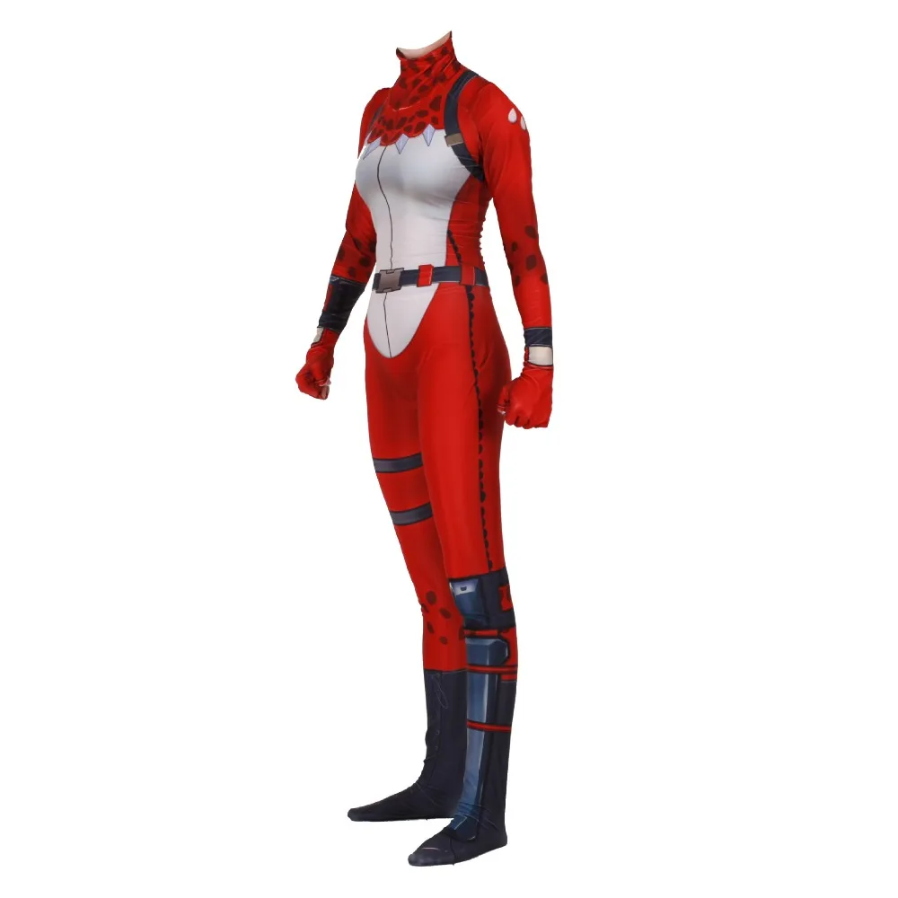2019 женский костюм для костюмированной вечеринки в стиле игры Kostuum RED NOSED RAIDER