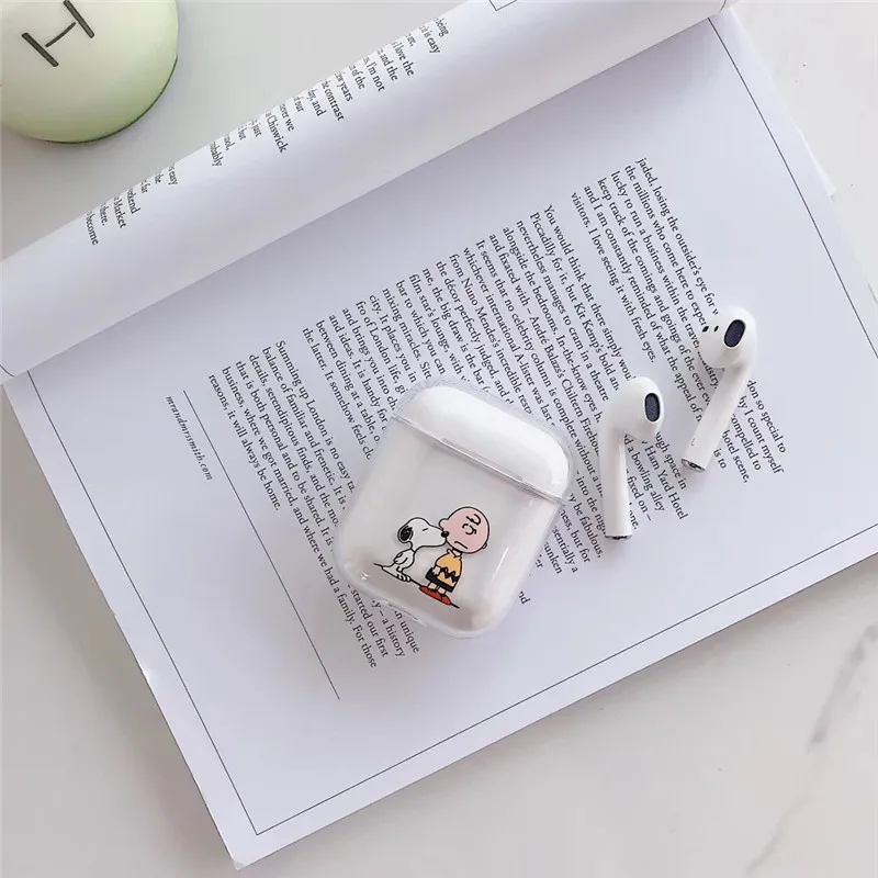Мультфильм Bluetooth Беспроводной наушники чехол для AirPods Защитная крышка аксессуары милый Жесткий Чехол для Apple Airpods зарядки сумки - Цвет: A1