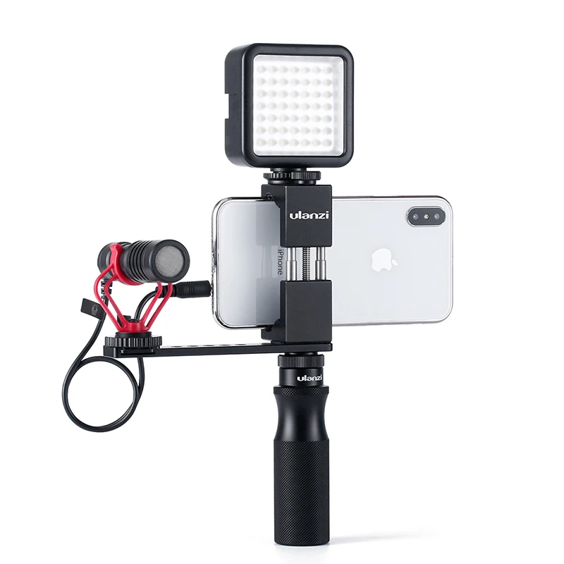 Видеорегистратор ULANZI 1/4 дюйма с ручкой из алюминия для iPhone GoPro Hero 7/6/5 Sony RX0 II