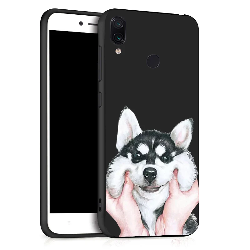 Case For Xiaomi Redmi Note 7 5 Pro 8 Cases Coque 3D DIY Painted Black Flower Cat Cover On For Xiaomi Mi 9 SE Xiomi 9T Bumper - Цвет: X007