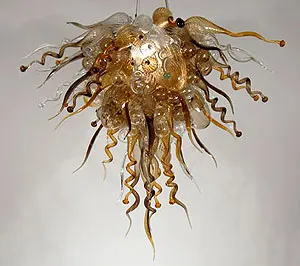 

Hotel Lobby Vintage Style Hand Blown Glass Chandelier