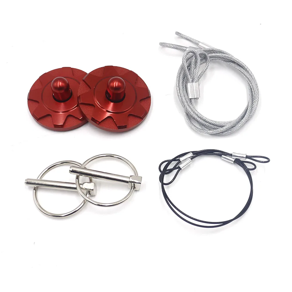 CNSPEED New Universal CNC Billet Aluminum Racing Hood Pin Appearance kit pin lock red/blue/black/purple/gold/grey TT100809|hood lock|pin lockracing
