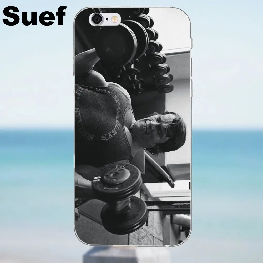 ТПУ горячие продажи Арнольд тренажерный зал мотивация Шварценеггер для iPhone X 4 4S 5