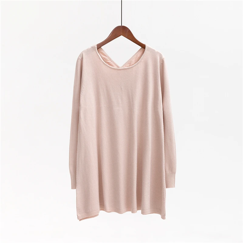 Marwin Autumn Winter Criss-Cross Women Knitted Sweater O-Neck Solid Casual Pullovers High Street Soft Warm | Женская одежда