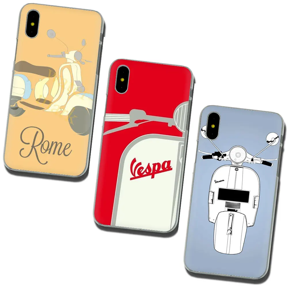 Жесткий чехол Vespa Scooter для телефона iPhone SE 2020 11 Pro 6 6S Plus 7 8 X XS XR Max|Бамперы| |