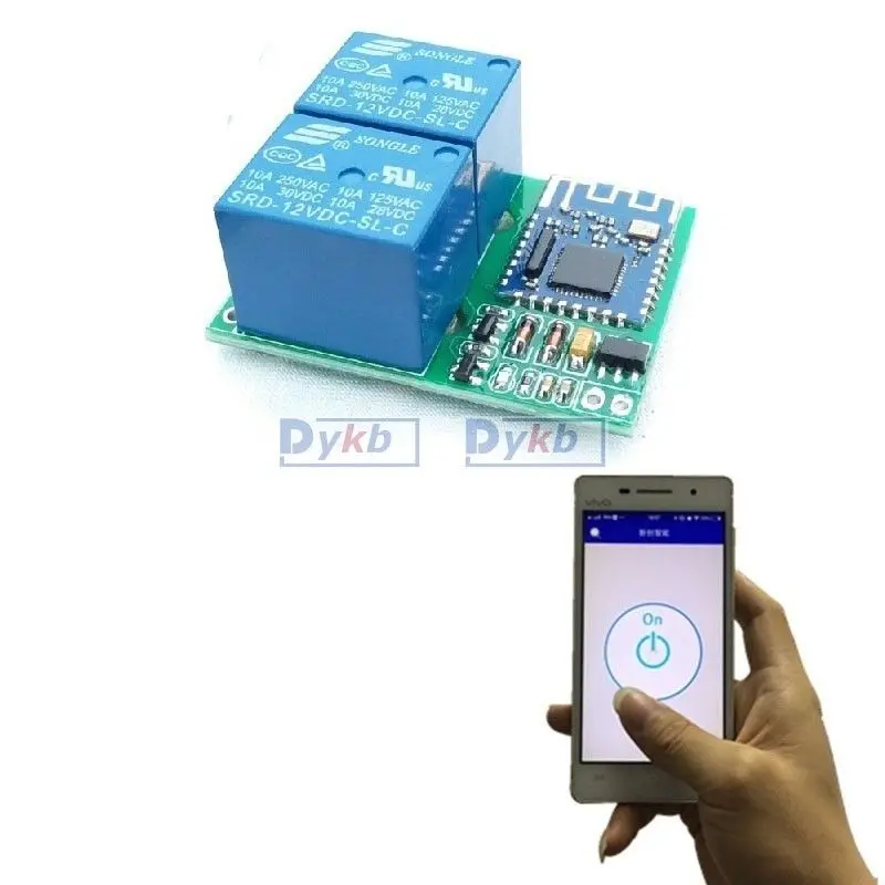 Модуль переключателя реле с Bluetooth 5 в постоянного тока беспроводной пульт