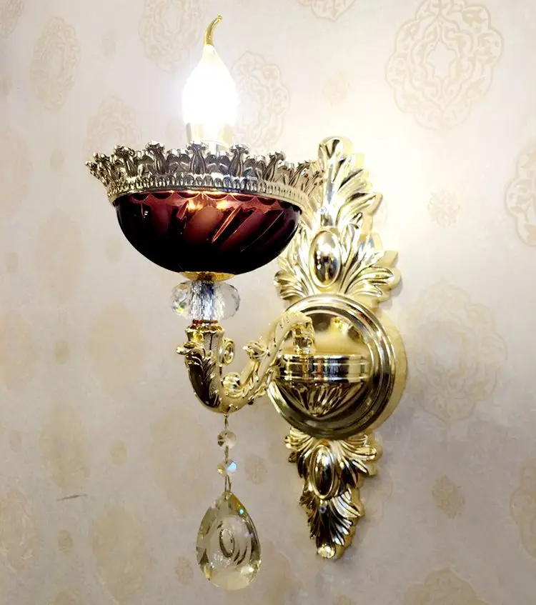 Декор для виллы гостиной фиолетовые настенные светильники настенный светильник