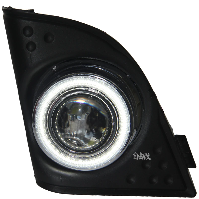 

DRL COB ангельские глазки + гало Противотуманные фары + линзы проектора + черная крышка противотуманной фары + для Honda Spirior 2009-12, 2 шт.