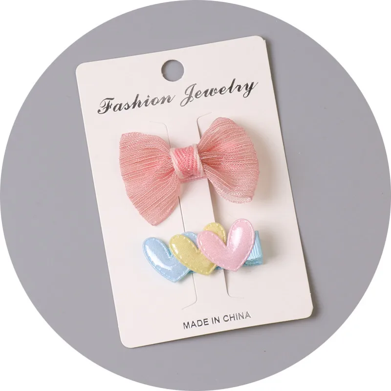 X 2Pcs BalleenShiny/Милая заколка для волос с изображением животных для маленьких девочек; детская заколка для волос с изображением кролика; аксессуары для принцесс; подарки для малышей - Цвет: X 2Pcs