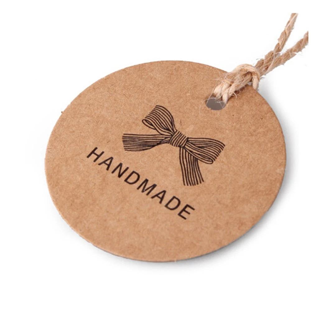 100 шт./компл. бирка ручной работы крафт ценники для одежды повесить DIY Подарок